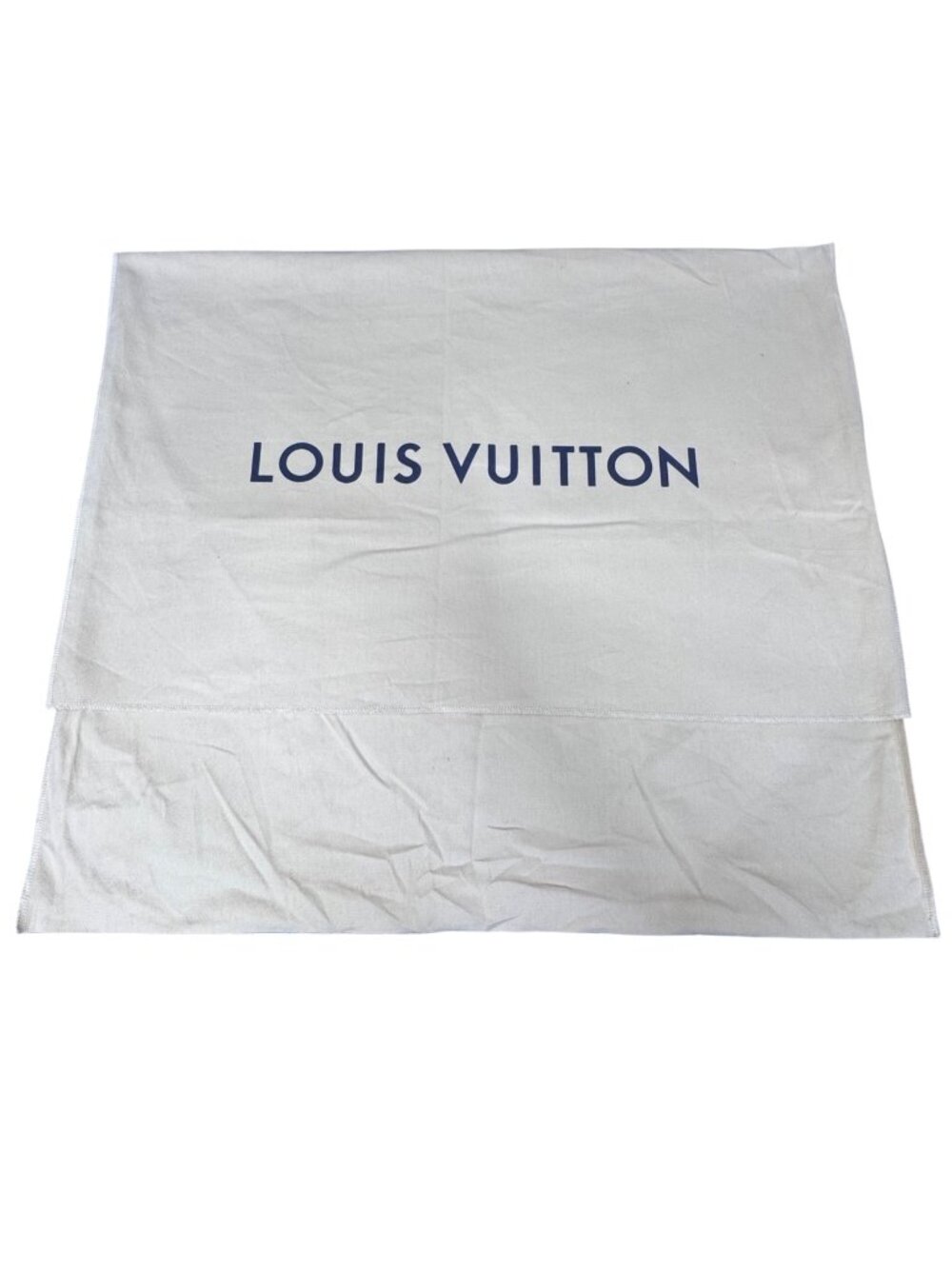 Louis Vuitton Beige Cotton Dust Bag For Storage Purse Handbag Protection 24"x21"